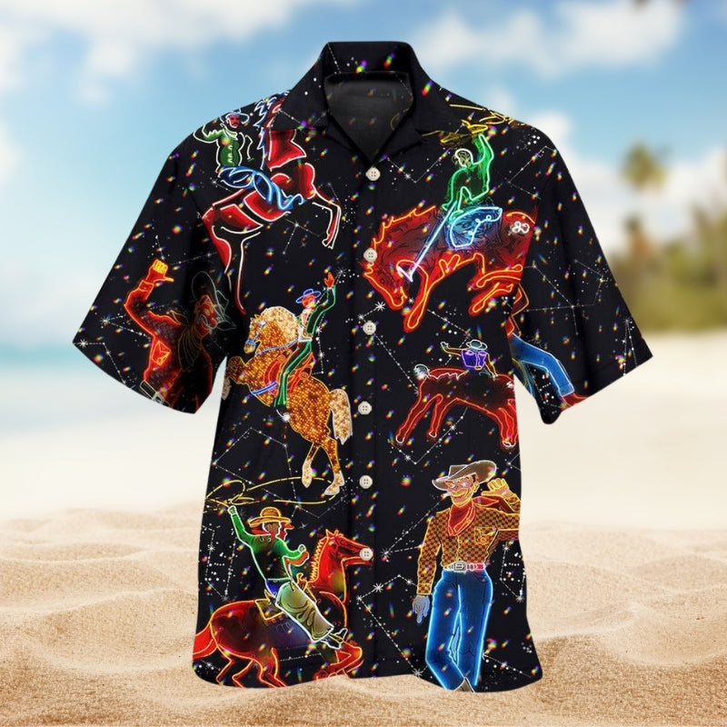 Cowboy Neon Love Life Western Glow Limited Edition – Hawaiian Shirt