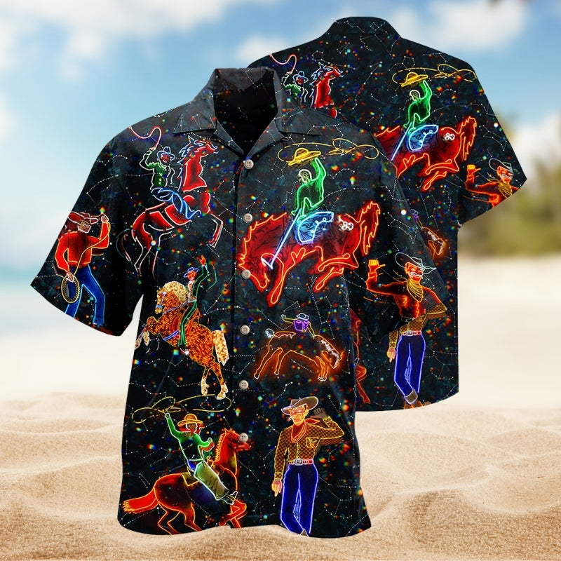 Cowboy Neon Love Life Western Glow Limited Edition – Hawaiian Shirt