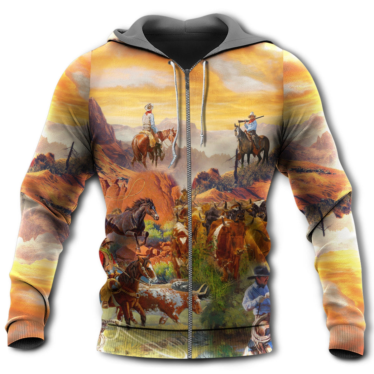 Cowboy Life Style Art – 3D Hoodie