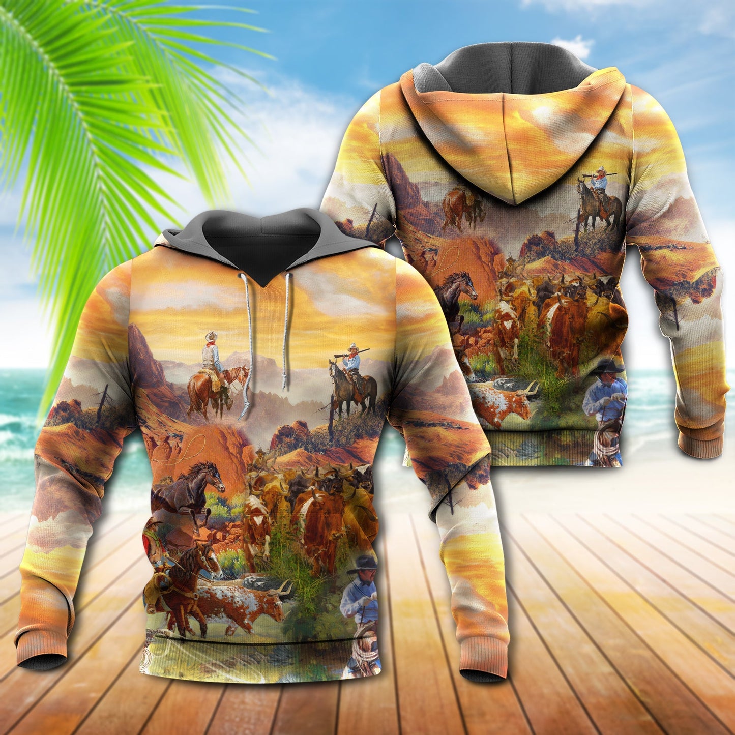 Cowboy Life Style Art – 3D Hoodie2