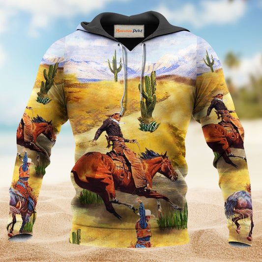 Cowboy Love Desert Sky Style - 3D Hoodie