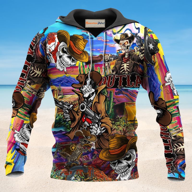 Cowboy Pirate Skull Cool Style - 3D Hoodie