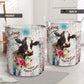 Cow Grunge Wood - Laundry Basket - Owls Matrix LTD