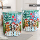 Cow Snow Christmas - Laundry Basket - Owls Matrix LTD