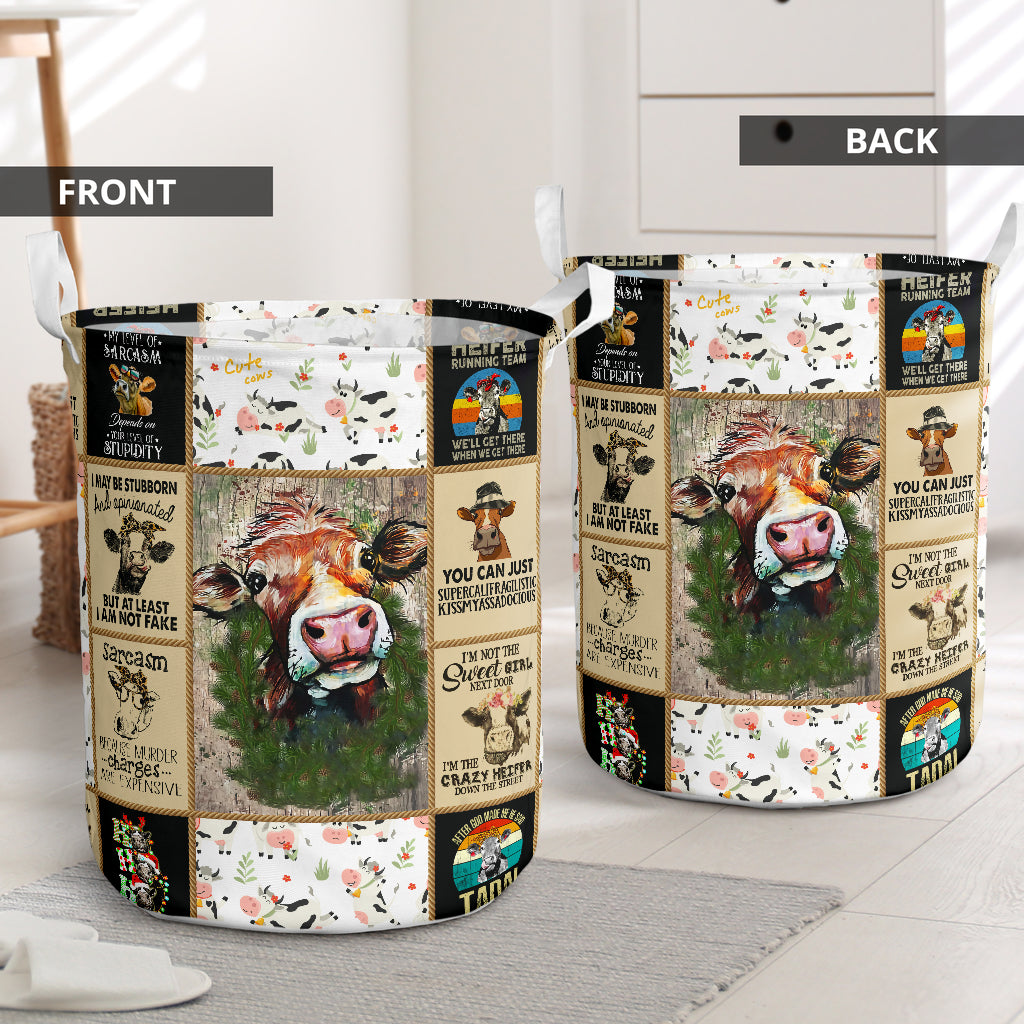 Cow Ta Da - Laundry Basket - Owls Matrix LTD