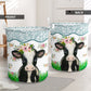 Cow Watercolor Flower - Laundry Basket - Owls Matrix LTD