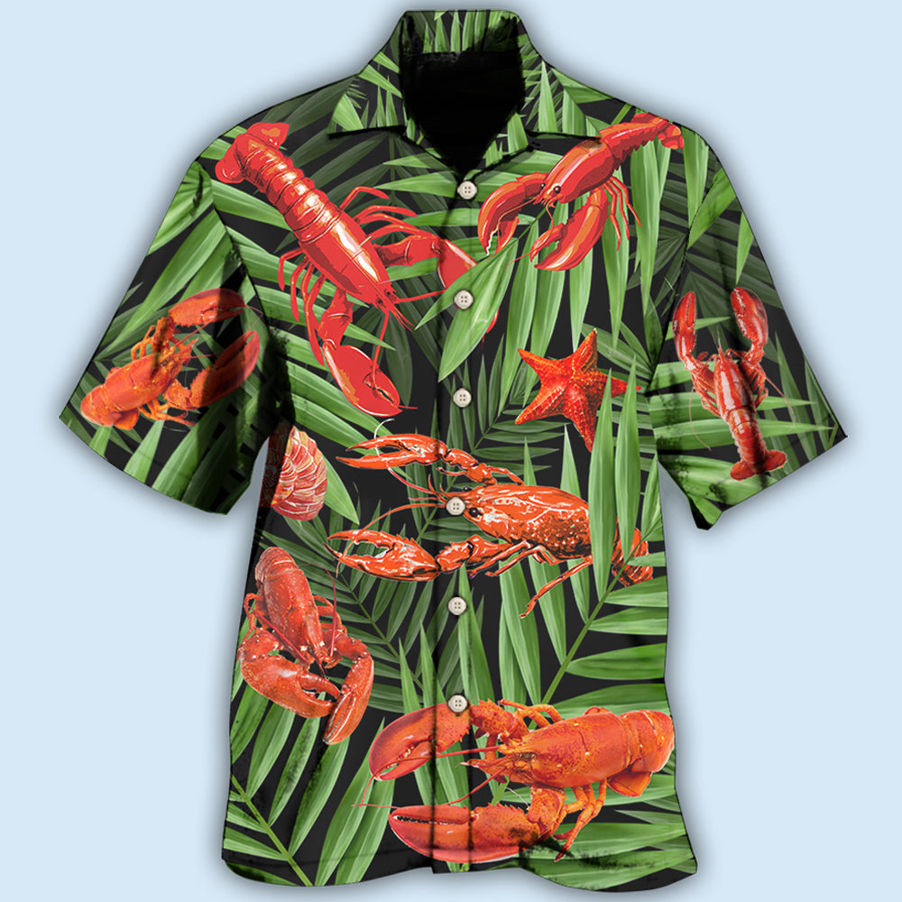 Crawfish Tropical Leaf Style – Hawaiian Shirt