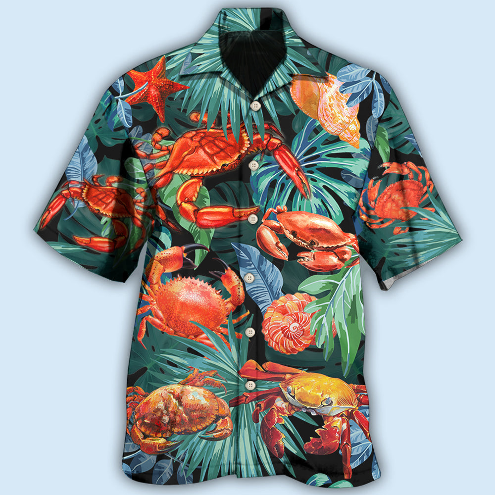 Crab Tropical Leaf Style – Hawaiian Shirt
