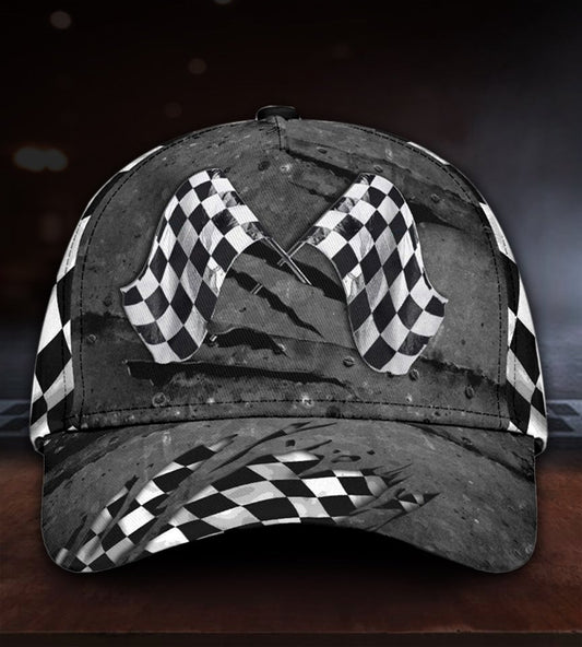 Racing Flag Crack Motorsport Style – Classic Cap