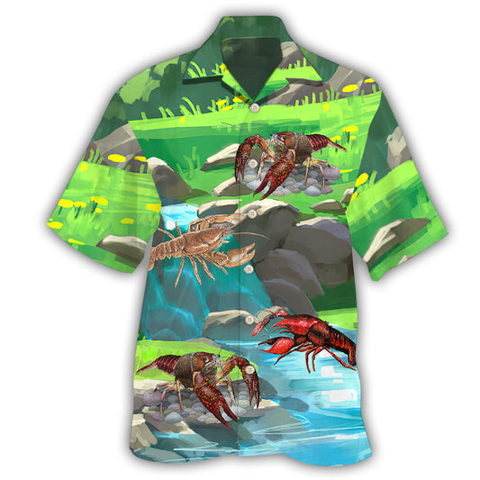 Crawfish Forest Adventure Art - Hawaiian Shirt
