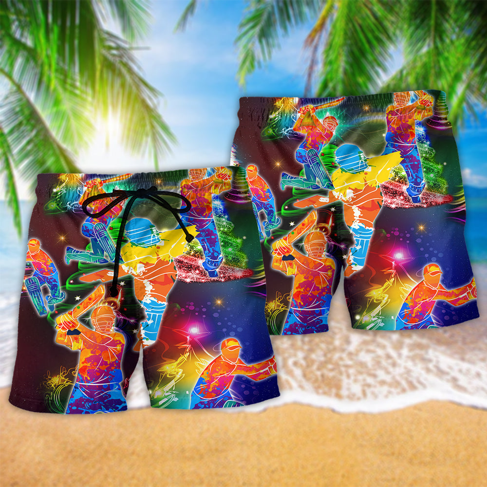 Cricket Life Holiday Humor Christmas Art – Beach Short