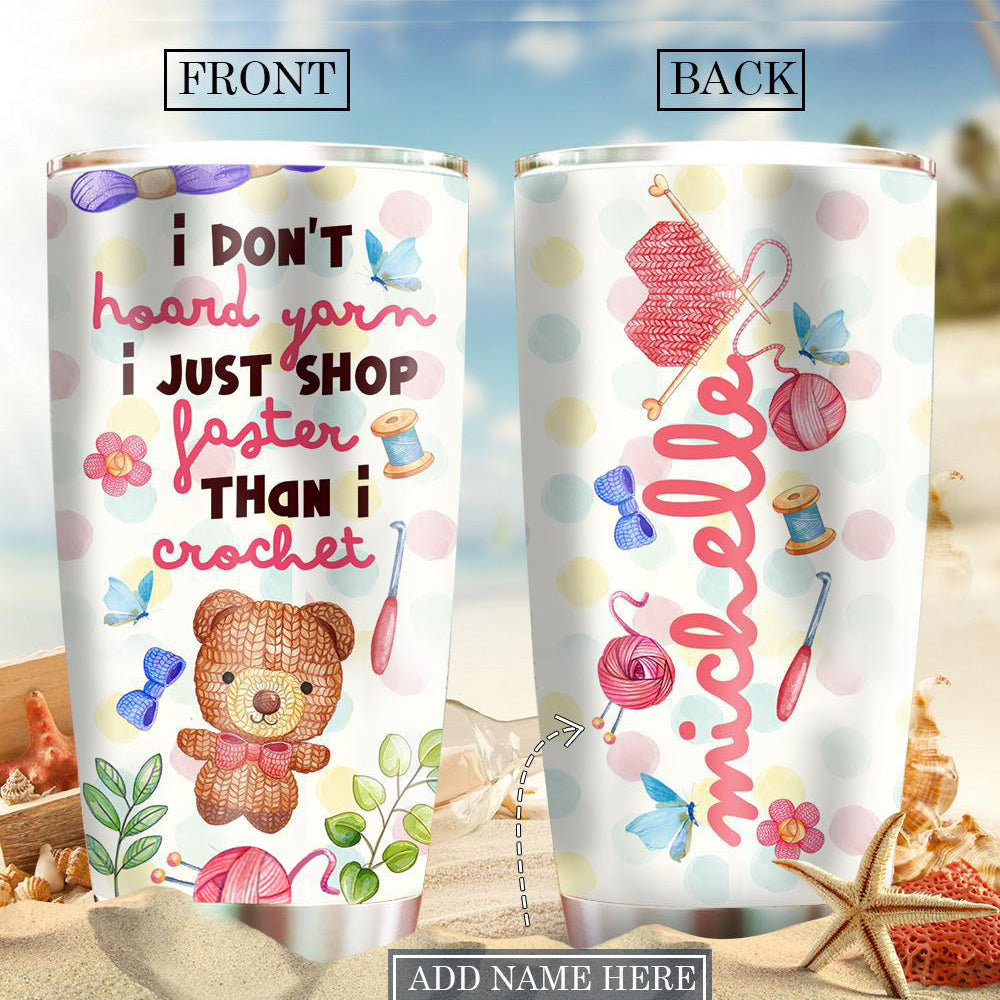 Crochet Is My Life Personalized 20 Oz Tumbler For Coffee Travel And Daily Use