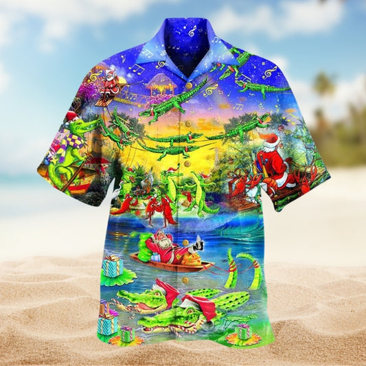 Crocodile Love Christmas Limited Edition – Hawaiian Shirt