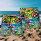 Crocodile Merry Christmas Festive Art – Beach Short
