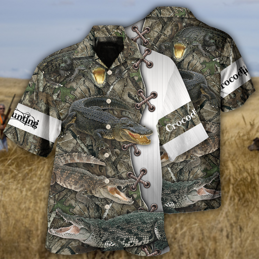 Crocodile Hunting Outdoor Style – Hawaiian Shirt