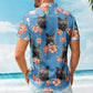 Custom Cat Face Funny Photo Tropical Hibiscus Aloha – Personalized Hawaiian Shirt for Men & Women