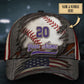 Custom Baseball Crack American Flag – Classic Cap