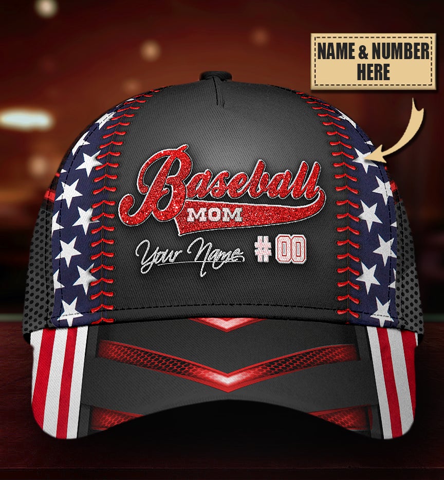 Custom Baseball Mom Personalized Sport Style – Classic Cap