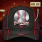 Custom Baseball Silver Pattern Personalized Name – Classic Cap