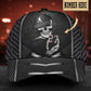 Custom Baseball Skull Personalized Name – Classic Cap