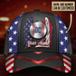 Custom Baseball Wings Flag Personalized Name Number – Classic Cap