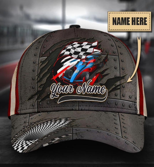 Custom Car Racing Flag – Classic Cap
