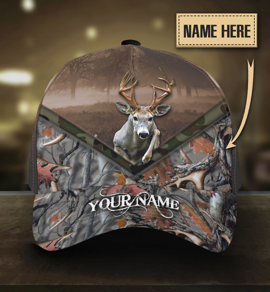 Custom Deer Hunting Camo Personalized Name – Classic Cap