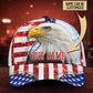 Custom Eagle American Flag Personalized Name – Classic Cap