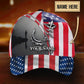 Custom Fishing Hook American Flag Personalized Name – Classic Cap