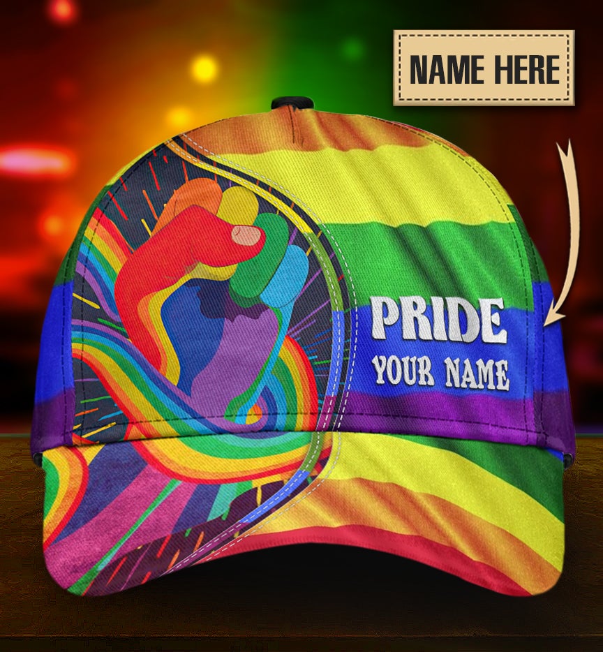Custom Pride Together We Rise Personalized Name – Classic Cap