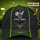 Custom Black Carbon Golf Personalized Name – Classic Cap