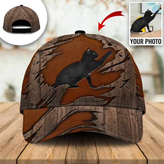 Black Cat Custom Photo Personalized – Classic Cap
