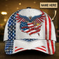 Custom Proud American Eagle Personalized Name – Classic Cap