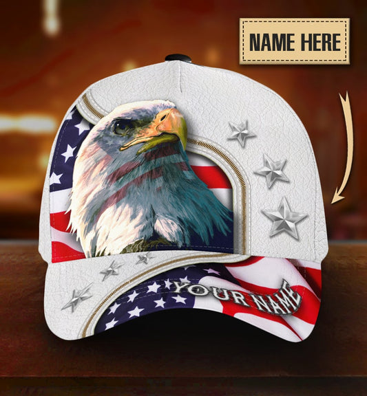 Custom Proud American Eagle Independence Day – Classic Cap