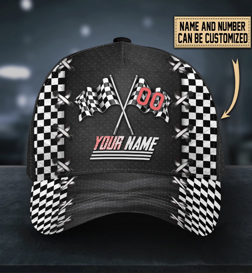 Custom Racing American Flag – Classic Cap