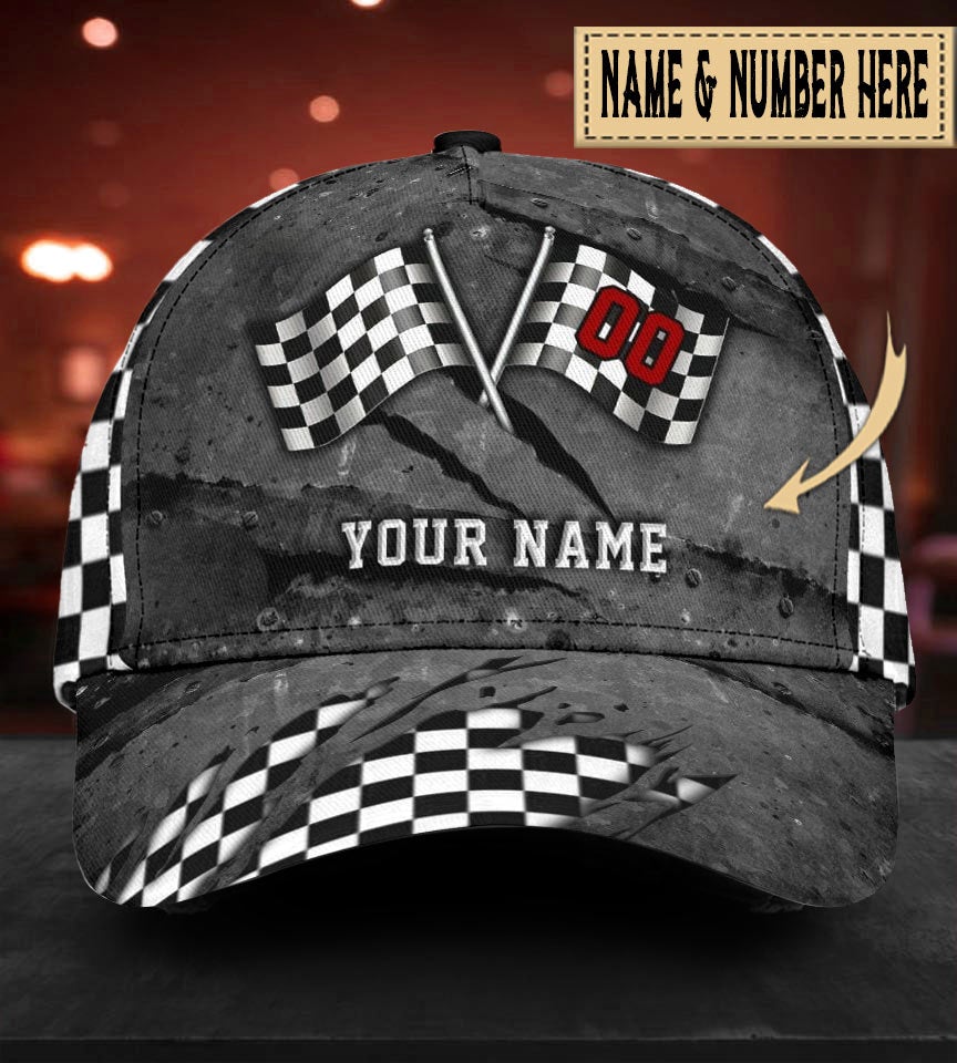 Custom Racing 00 Personalized Name Number – Classic Cap
