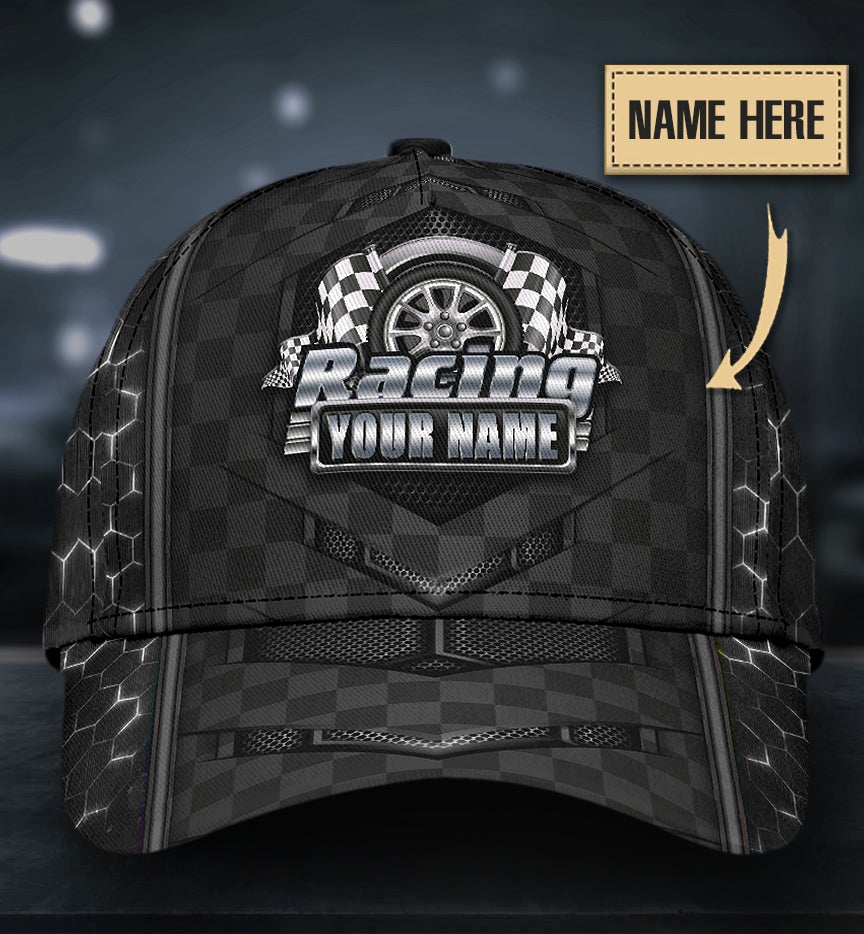 Custom Racing Lover Black Style Personalized – Classic Cap