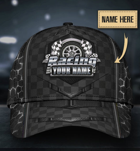 Custom Racing Lover Black Style Personalized – Classic Cap