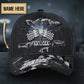 Custom Torn Pattern Racing Personalized Name – Classic Cap