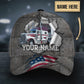 Custom Truck Silver American Personalized Name – Classic Cap
