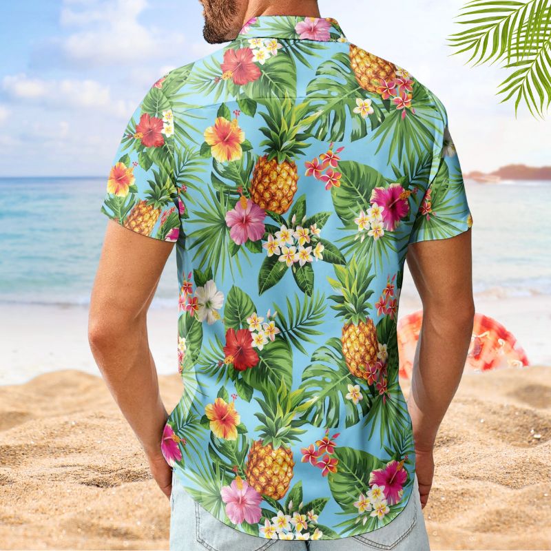 Custom Big Face Funny Photo Summer Aloha – Custom Photo Hawaiian Shirt