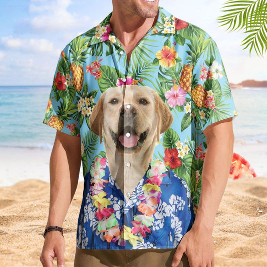 Custom Big Face Funny Photo Summer Aloha – Custom Photo Hawaiian Shirt