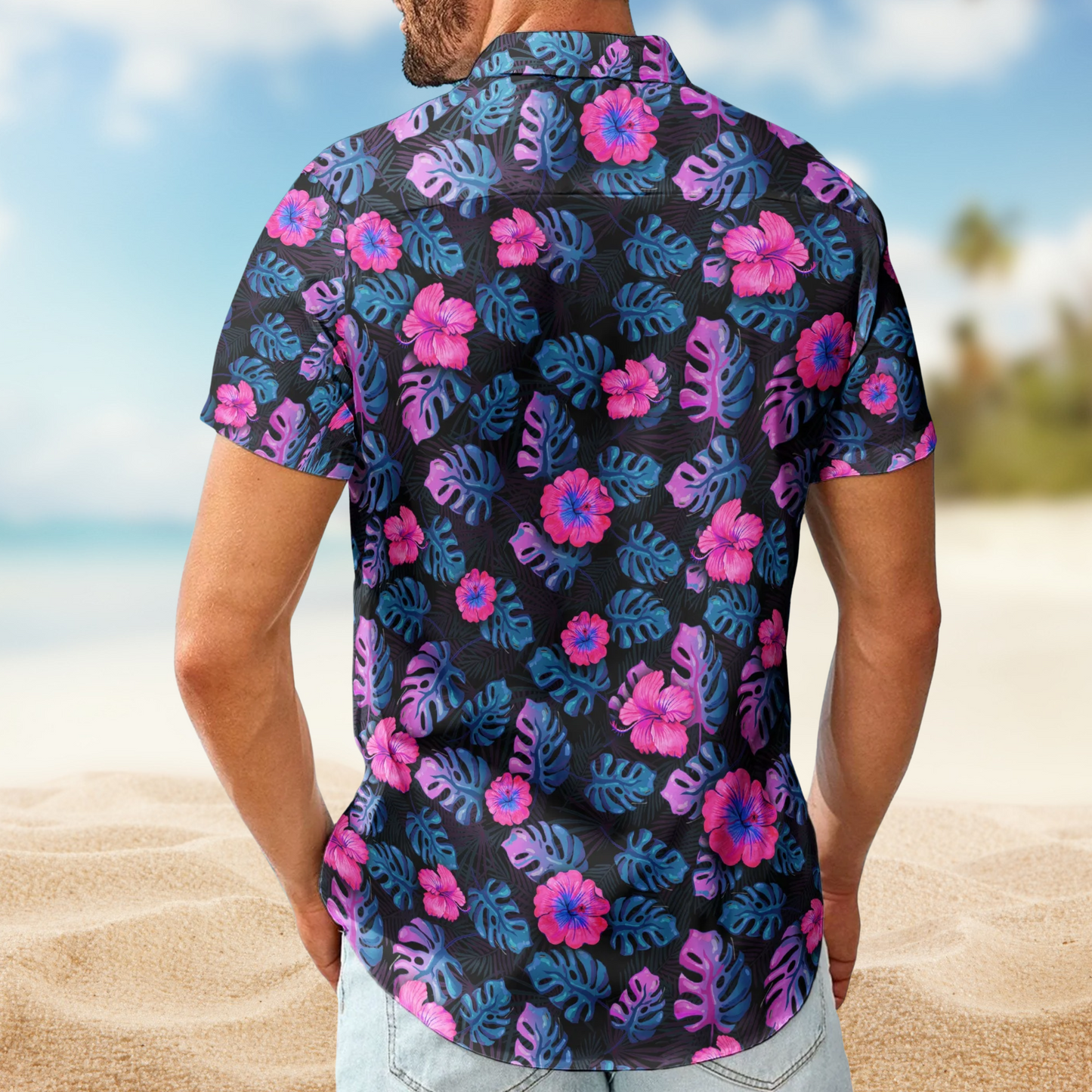 Custom Big Face Funny Photo Tropical Hawaii - Custom Photo Hawaiian Shirt