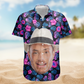Custom Big Face Funny Photo Tropical Hawaii - Custom Photo Hawaiian Shirt