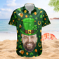 Custom Face Photo Funny Happy St. Patrick’s Day – Custom Photo Hawaiian Shirts