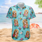 Custom Face Photo Funny Tropical Aloha for Dog & Cat Lovers – Custom Photo Hawaiian Shirts