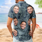 Custom Photo Funny Pet Family & Friends Tiki Bar Summer – Custom Photo Hawaiian Shirts