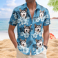 Custom Face Photo Funny Tropical Hibiscus Hawaii Tribal for Men & Women – Custom Photo Hawaiian Shirts