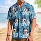 Custom Face Photo Funny Tropical Hibiscus Hawaii Tribal for Men & Women – Custom Photo Hawaiian Shirts