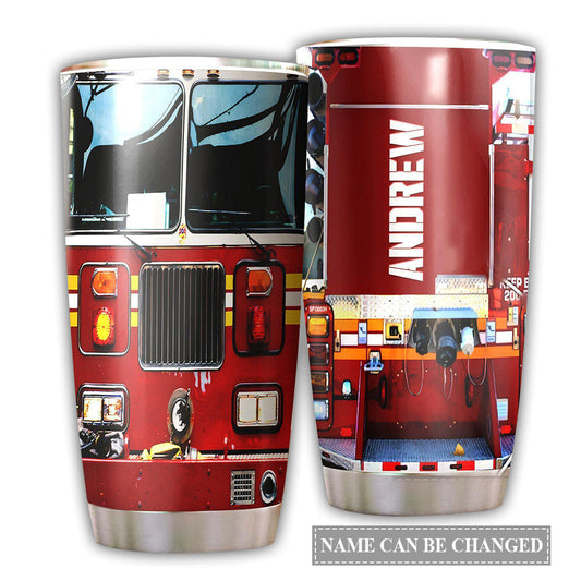 Firefighter In Life Personalized 20 Oz Tumbler For Hot Cold Drinks And Travel